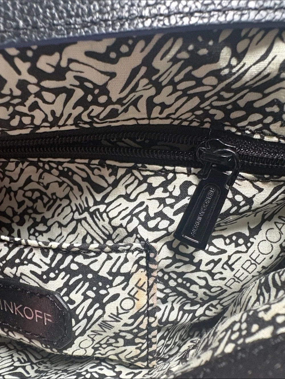 Rebecca Minkoff Black Leather Messenger Crossbody